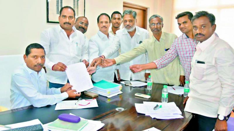 Political party representatives put forth their representation to joint collector S. Dayanand on Thursday.