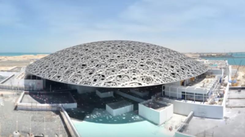 Louvre Abu Dhabi construction site. (Photo: Youtube/Screengrab)