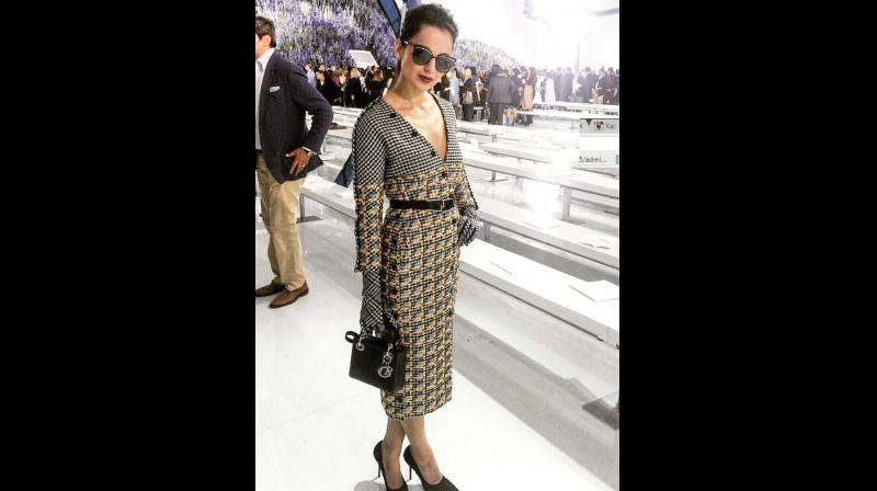 Kangana Ranaut rocks the houndstooth print in Dior
