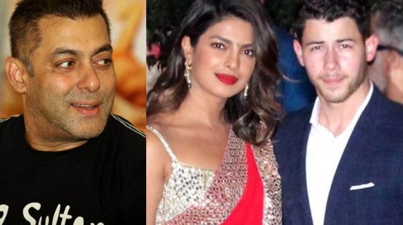 Salman Khan, Priyanka Chopra and Nick Jonas