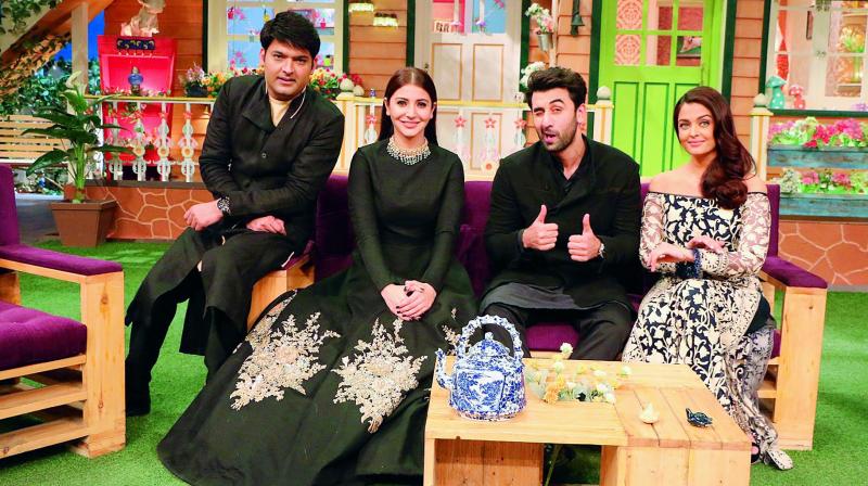 Anushka Sharma, Ranbir Kapoor and Aishwarya join Kapil on his show