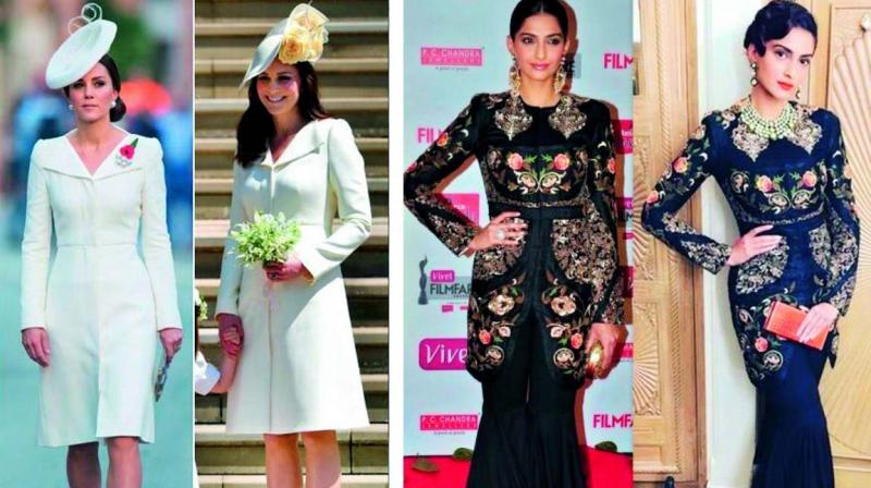 Duchess of Cambridge, Kate Middleton and actress Sonam Kapoor have, in the past, repeated their outfits.