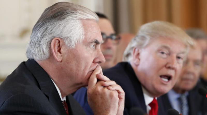Asked if he wants Tillerson to remain in his post, Trump said only that Rex is here at the White House, a break from the usual expression of confidence in such a circumstances. (Photo: AP)