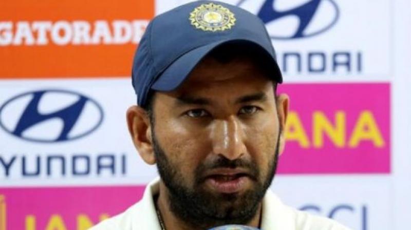 \We should have batted better but they also bowled well in the first two sessions. I knew that I had to stay patient and wait for the loose balls. The way they bowled, they bowled in the right areas. I also felt that our top order should have batted better but they will learn from the mistakes,\ Cheteshwar Pujara said after bringing up his first Test hundred on the Australian soil. (Photo: BCCI)