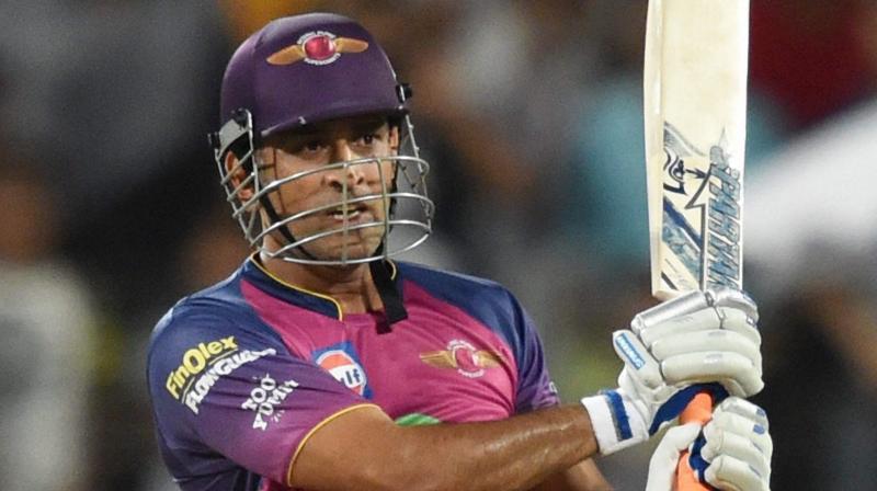 MS Dhoni, the former India captain, was in his elements, smashing a flurry of fours and sixes as Rising Pune Supergiant overhauled the target of 177 on the final ball of the run chase. (Photo: PTI)
