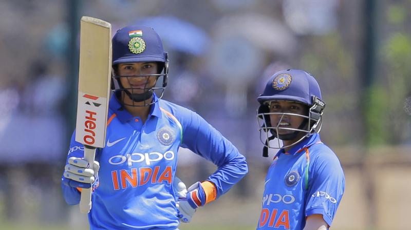 After scoring her fourth ODI century and an unbeaten 90 in the three-match series against New Zealand, Mandhana now sits above Ellyse Perry and Meg Lanning. (Photo: AP)