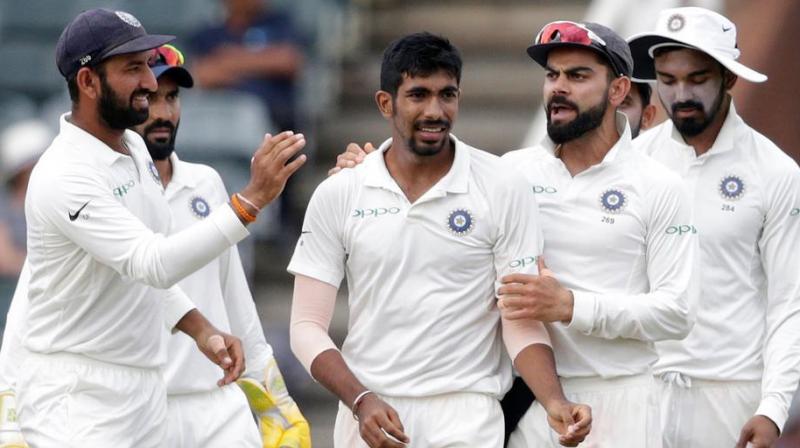 Jasprit Bumrah bowled a whopping 162.1 overs across three formats, including 112.1 overs during the the three-Test series in South Africa. (Photo: AFP)