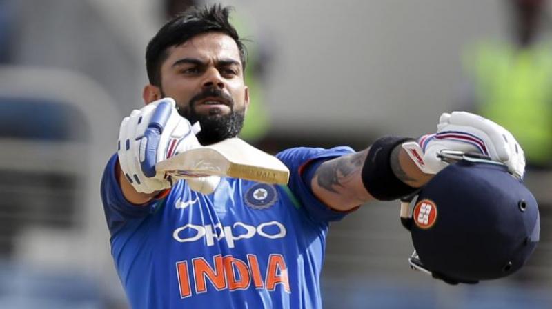 Virat Kohli made his 200th ODI special as he continued his record-breaking march as he sailed past Ricky Pontings record 30 ODI hundreds during the first India versus New Zealand ODI here at the Wankhede Stadium on Sunday.  (Photo: AP)