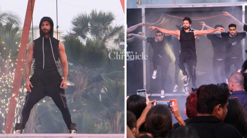 Shahid Kapoor is on fire as he showcases his killer moves, stunts
