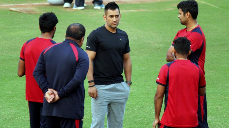 MS Dhoni has been actively involved with Jharkhands campaign this season as a mentor. (Photo: PTI)