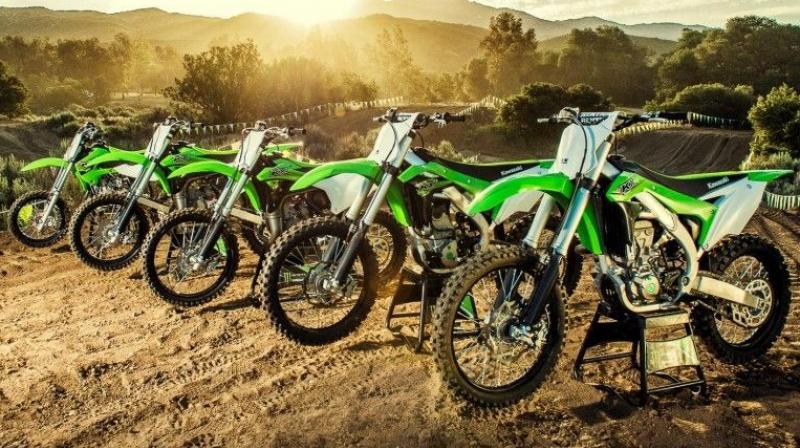 Kawasaki KX250F and the KX100 motocross bikes