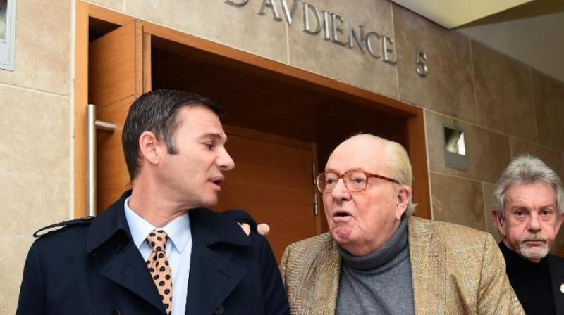 An appeals court in the southern city of Aix-en-Provence found Jean-Marie Le Pen, the 88-year-old founder of the National Front (FN) party, guilty of inciting hate and making racist and negationist statements with the comments at a press conference in Nice. (Photo: AFP)