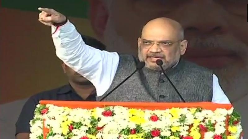 Shah reiterated that the saffron party was not in favour of reservations based on religion as it was against the Constitution. (Photo: ANI |Twitter)