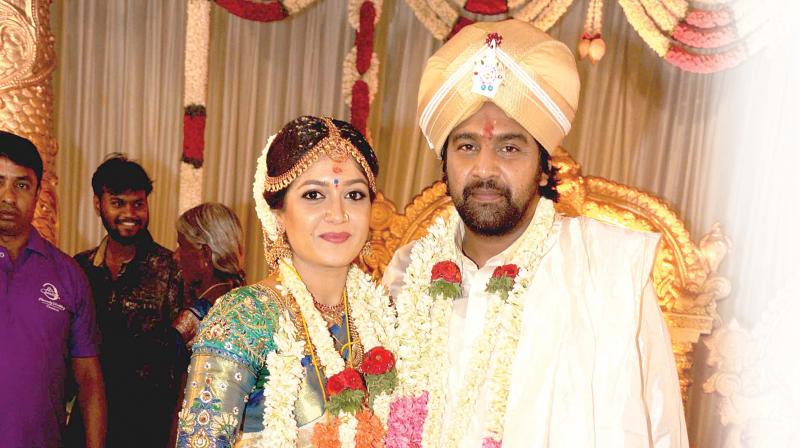 Meghana Raj and Chirranjeivi Sarjaa got married as per Hindu traditions on Wednesday.