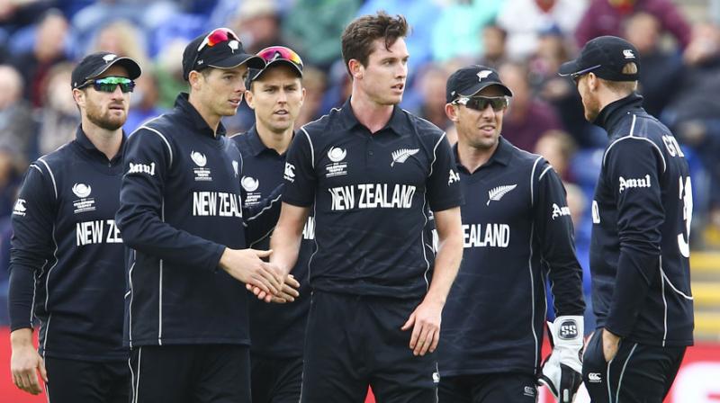 The New Zealand were ruled two overs short of the target when time allowances were considered by match referee Andy Pycroft. (Photo: AFP)