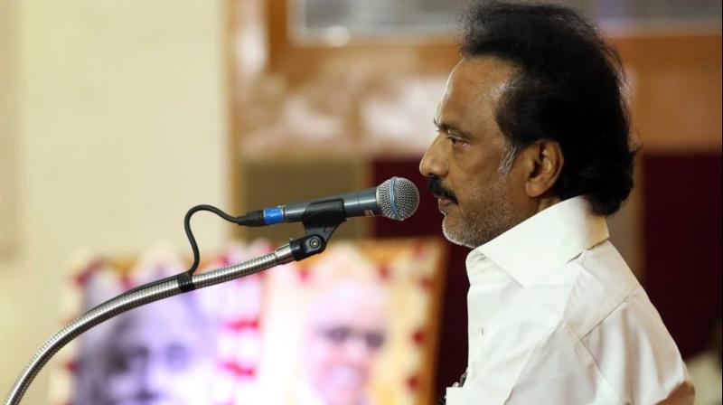 Praising the DMKs legal team led by T Wilson, Stalin said they approached the Madras High Court late at night and won the case the next day. (Photo: Twitter | @mkstalin)