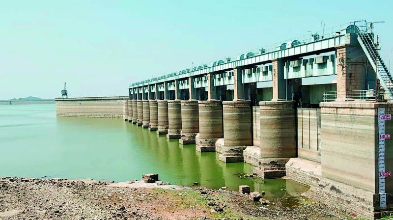 The current state of the Nizamsagar dam.
