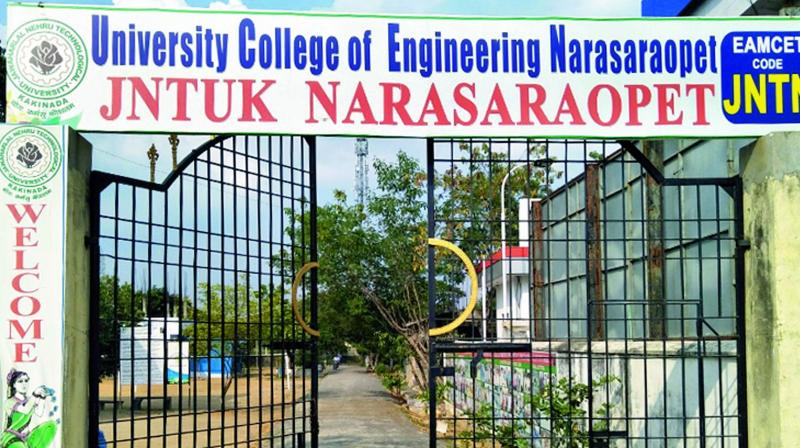 University college of Engineering, JNTUK in Narasaraopet.