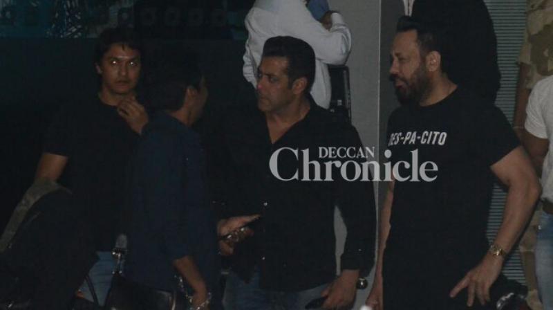 Salman Khan after landing in Mumbai later in the day. (Photo: Viral Bhayani)