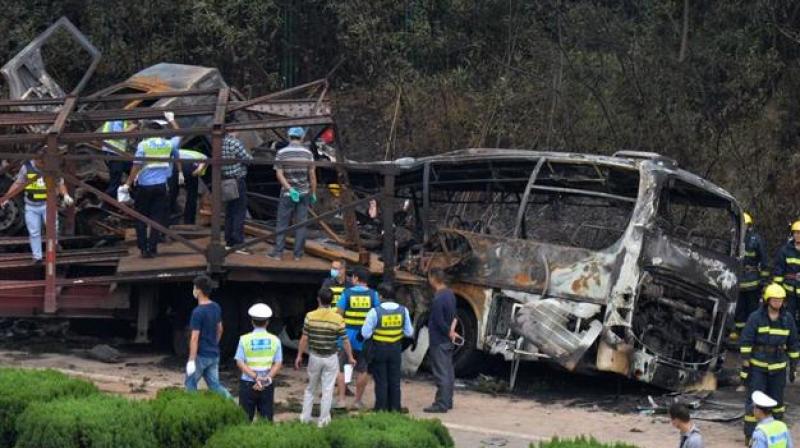 Chinas frequently overcrowded long-distance buses are prone to accidents, with individual incidents regularly causing dozens of deaths. (Photo: Representational Image/AP)