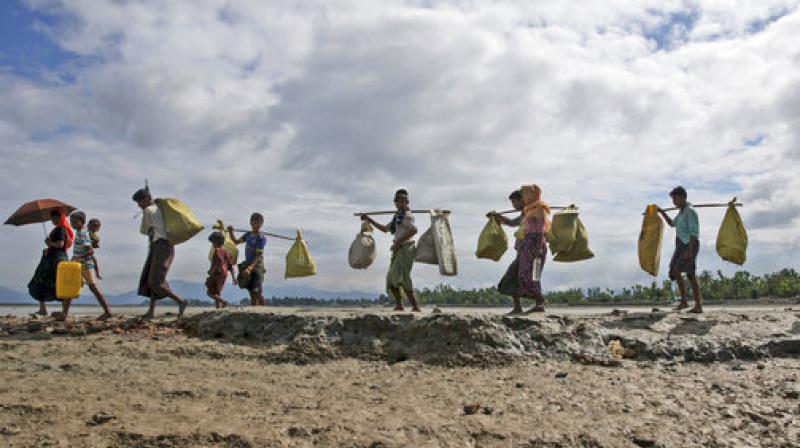 About 40 per cent of the total Rohingya population living in the Rakhine State of Myanmar have now fled to Bangladesh.
