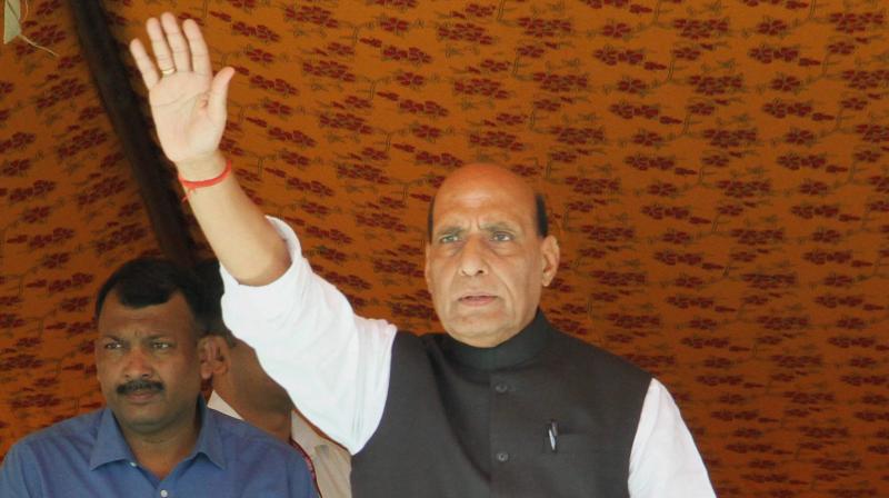 Rajnath Singh said he had conveyed to the BSF DG that if a single bullet was fired from across the border, then bullets fired in retaliation by the Indian side should not be counted. (Photo: PTI)