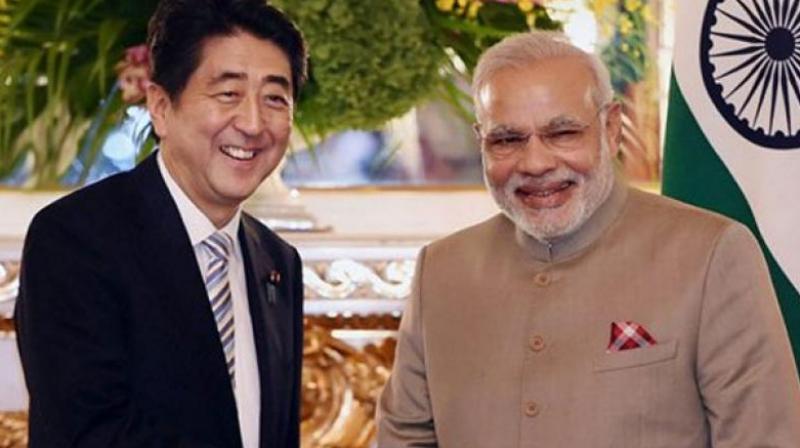 Shinzo Abe will arrive in Gandhinagar on Wednesday on a two-day India visit during which he and Narendra Modi will hold the 12th India-Japan annual summit Gandhinagar. (Photo: AP)