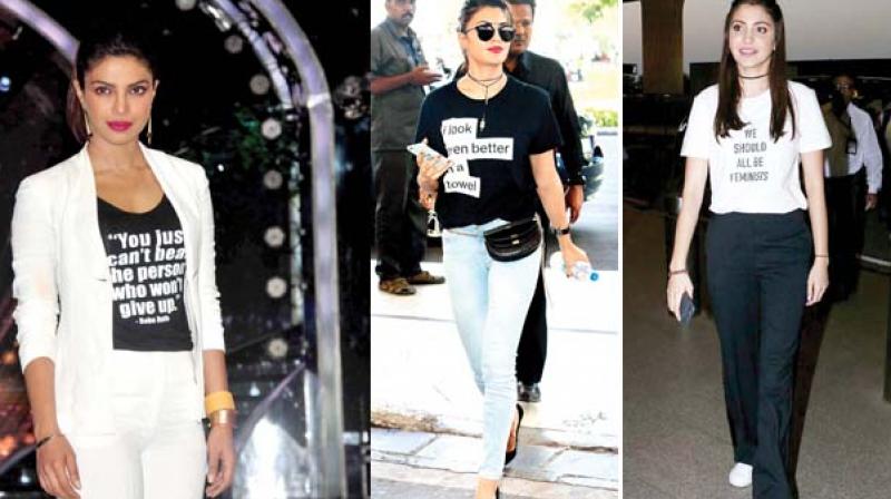 Priyanka Chopra, Jacqueline Fernandez rocks this trend in an airport look and Anushka Sharmas T-shirt does all the talking!