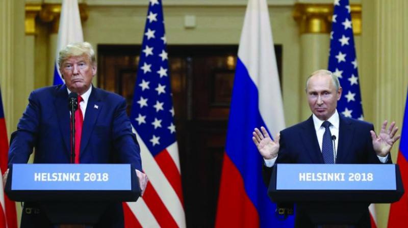 Trump has been under bipartisan fire in Washington for failing to publicly confront Putin over the election interference at the press conference that followed their Helsinki talks. (Photo: AP)