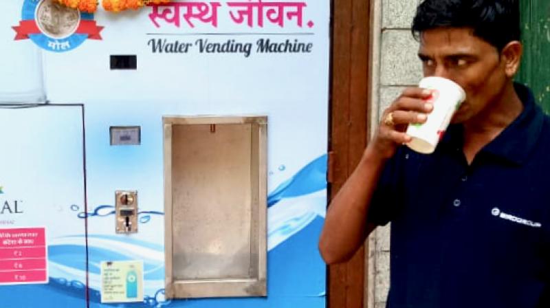 Water ATMs not only deliver safe drinking water to people at an affordable cost compared to expensive bottled water, but also create lucrative employment opportunities for the needy youth.