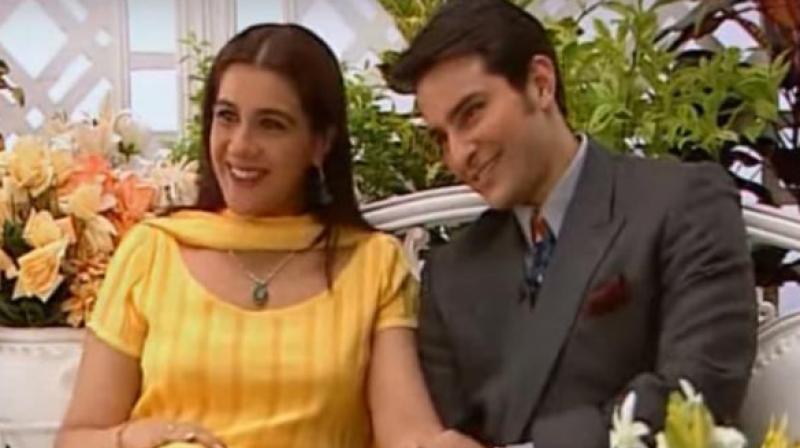 Amrita Singh and Saif Ali Khan in their happy days.