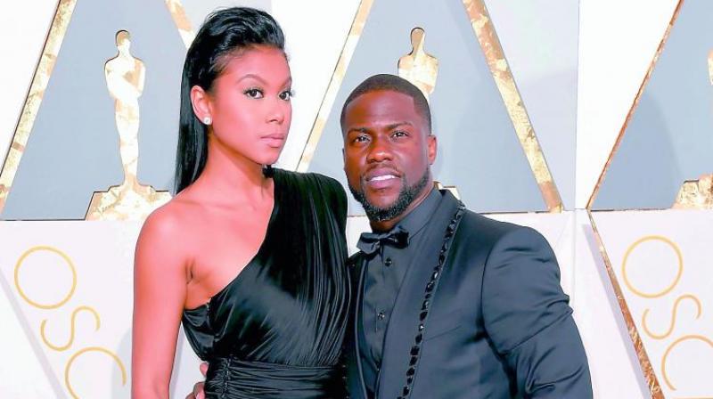 Kevin Hart and his wife Eniko Parrish