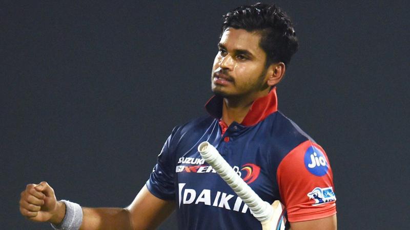 Shreyas Iyer, who replaced Gautam Gambhir as captain, sent the ball soaring over the ropes 10 times and hit the fence thrice in his unbeaten 40-ball 93-run knock. (Photo: PTI)