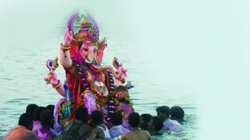 According to the schedule, the Old City Ganesh idols would be immersed first, followed by the rest of the city.  (Representational Images)