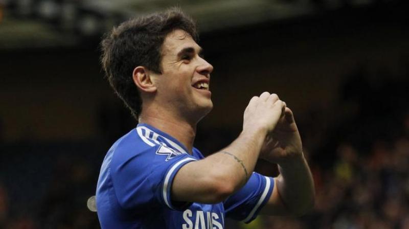 Oscar, who scored 38 goals in 203 appearances for Chelsea, lifted the Premier League, League Cup and Europa League during his four-and-a-half-year spell at the club. (Photo: AP)
