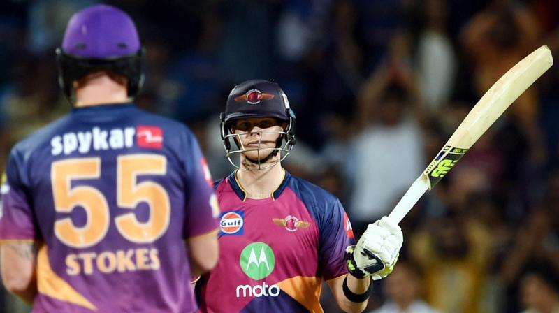 Steve Smith guided Rising Pune Supergiant to a seven-wicket win over Mumbai Indians in their opening match, scoring an unbeaten 84 off 54 balls. (Photo: PTI)