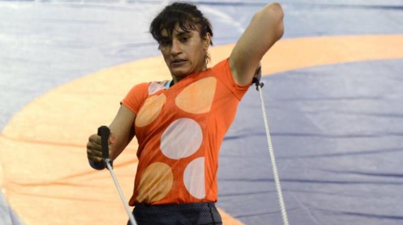 Vinesh Phogat came into the final after defeating Japans Yuki Irie after the scores were tied 4-4.(Photo: AFP)