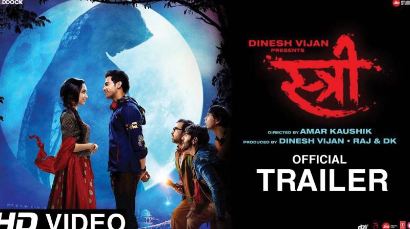 Shraddha Kapoor and Rajkummar Rao in a scene from Stree, which seems to be inspired by the Naale Baa tale