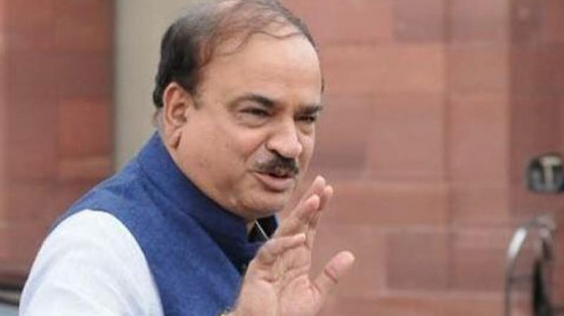 Union Minister Ananth Kumar Kumar passed away from complications following cancer and infections, BJP office said in a statement. (Photo: ANI)