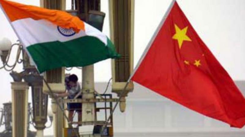 India and China flag