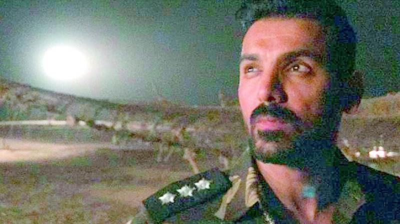 Johns first look from the movie Parmanu  The Story of Pokhran