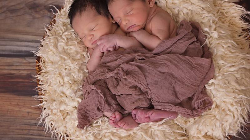 The siblings were delivered naturally but on either side of midnight (Photo: Pixabay)