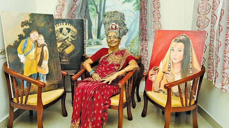 Babuji Maharaj became her spiritual instinct of life and she just made it happen, according to Sailaja who has come down to Chennai for exhibiting her artwork on Saturday and Sunday.