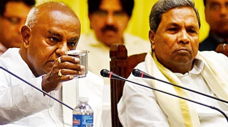 H.D. Deve Gowda and Chief Minister Siddaramaiah