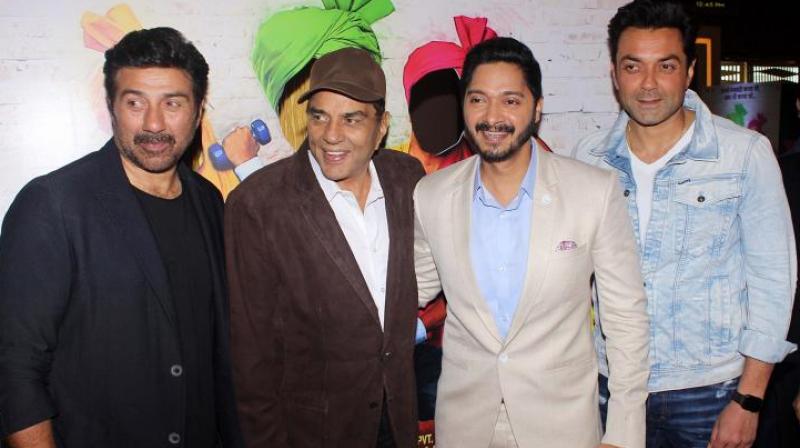 Poster Boys is the official remake of Shreyas production venture in Marathi, Poshter Boyz, based on three characters, who find their pictures on a vasectomy poster.