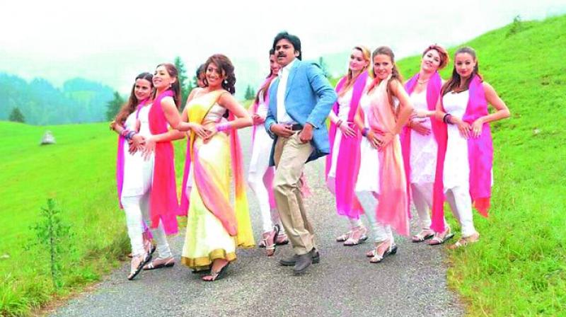 Foreign location and foreign dancers have become standard fixation in Telugu films