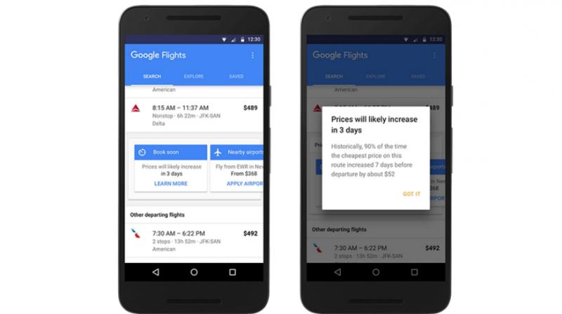 Google makes booking flight tickets easy