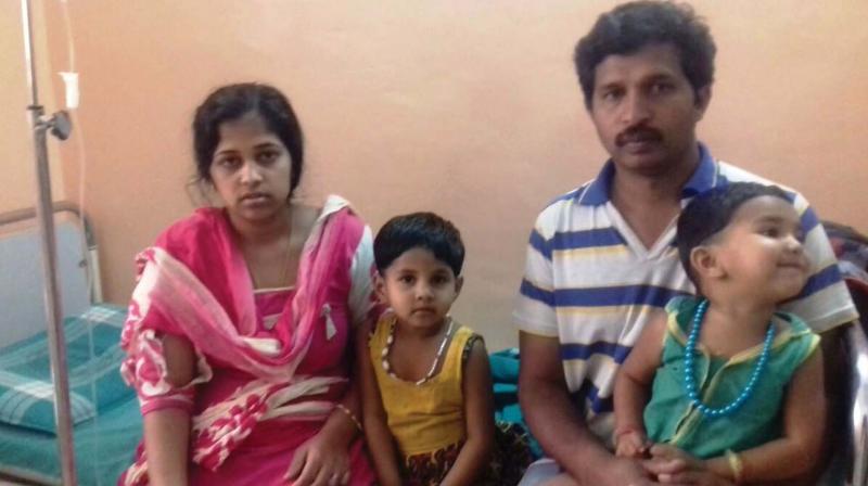 The family who was evicted by CPM workers in Idukki.