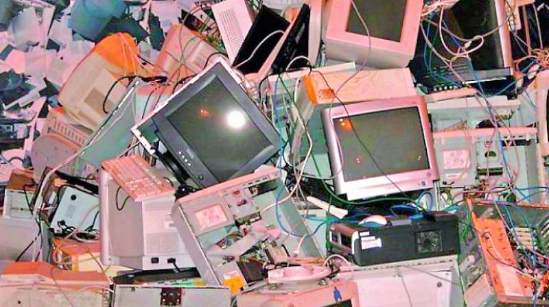 Discarded equipment, such as phones, laptops, fridges,  sensors, and TVs  contain substances that pose considerable environmental and health risks.