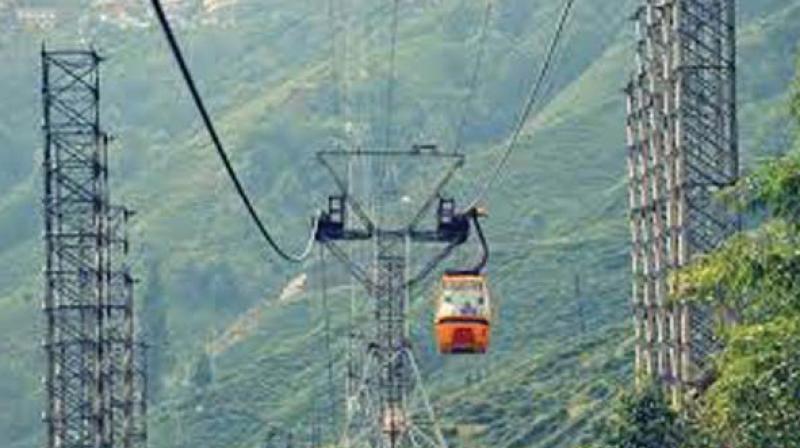 The 2.9-km-long ropeway through the forest was meant to facilitate easy transportation of goods from Pampa to the place behind Malikap-uram temple at Sannid-hanam and replace tractors operating there